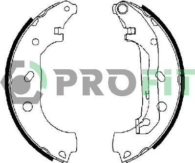 Profit 5001-0648 - Комплект спирачна челюст vvparts.bg