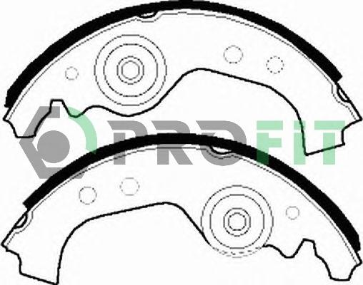 Profit 5001-0027 - Комплект спирачна челюст vvparts.bg