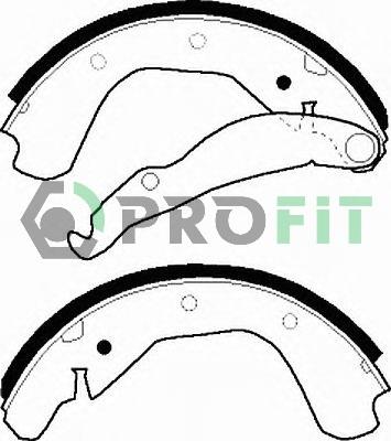 Profit 5001-0198 - Комплект спирачна челюст vvparts.bg