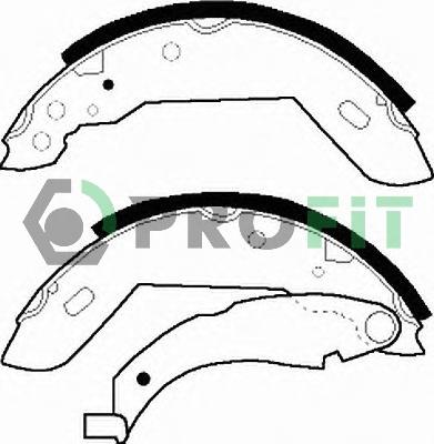 Profit 5001-0183 - Комплект спирачна челюст vvparts.bg