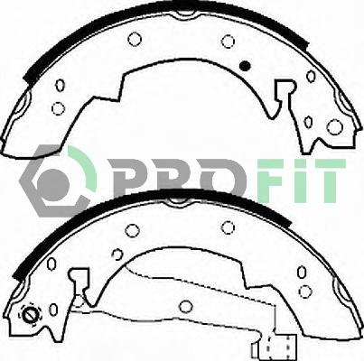 Profit 5001-0173 - Комплект спирачна челюст vvparts.bg