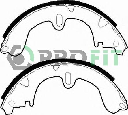 Profit 5001-0208 - Комплект спирачна челюст vvparts.bg