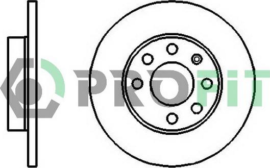 Profit 5010-0116 - Спирачен диск vvparts.bg