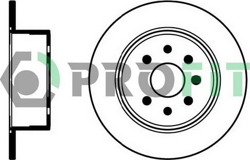 Profit 5010-0814 - Спирачен диск vvparts.bg