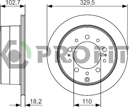 Profit 5010-1597 - Спирачен диск vvparts.bg