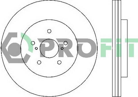 Profit 5010-1544 - Спирачен диск vvparts.bg