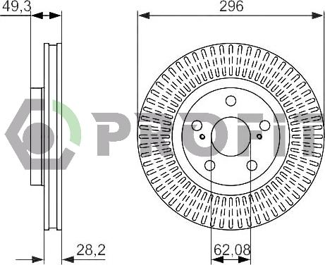 Profit 5010-1646 - Спирачен диск vvparts.bg