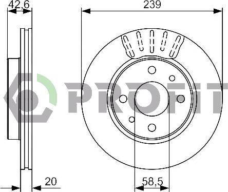 Profit 5010-1142 - Спирачен диск vvparts.bg