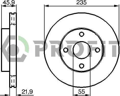 Profit 5010-1104 - Спирачен диск vvparts.bg