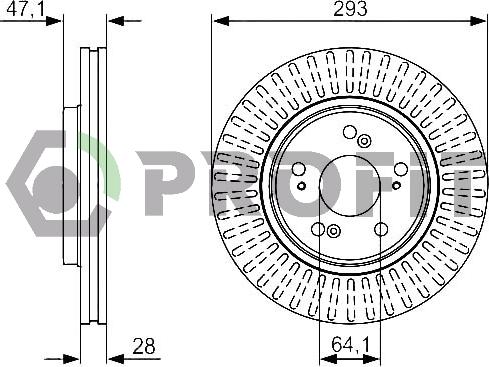 Profit 5010-1820 - Спирачен диск vvparts.bg