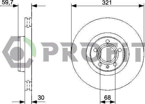 Profit 5010-1277 - Спирачен диск vvparts.bg