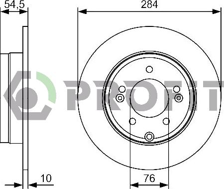 Profit 5010-1787 - Спирачен диск vvparts.bg