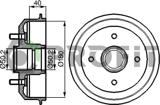 Profit 5020-0022 - Спирачен барабан vvparts.bg