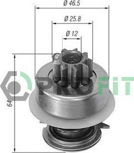 Profit 1910-8014 - Зъбно колелце, стартер vvparts.bg