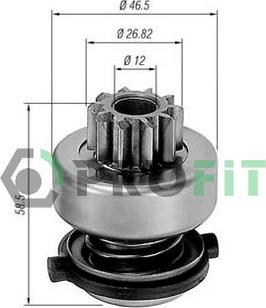 Profit 1910-8028 - Зъбно колелце, стартер vvparts.bg