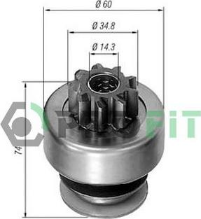 Profit 1910-8354 - Зъбно колелце, стартер vvparts.bg