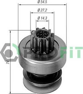 Profit 1910-8242 - Зъбно колелце, стартер vvparts.bg