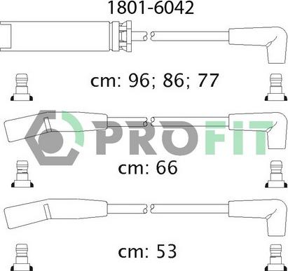 Profit 1801-6042 - Комплект запалителеи кабели vvparts.bg
