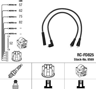 Profit 1801-6233 - Комплект запалителеи кабели vvparts.bg