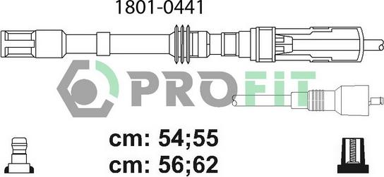 Profit 1801-0441 - Комплект запалителеи кабели vvparts.bg