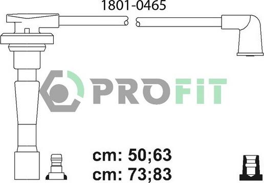 Profit 1801-0465 - Комплект запалителеи кабели vvparts.bg