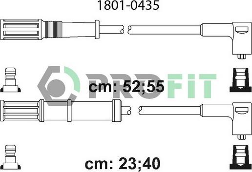 Profit 1801-0435 - Комплект запалителеи кабели vvparts.bg