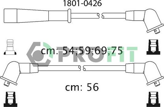Profit 1801-0426 - Комплект запалителеи кабели vvparts.bg