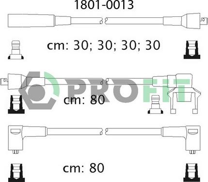 Profit 1801-0013 - Комплект запалителеи кабели vvparts.bg