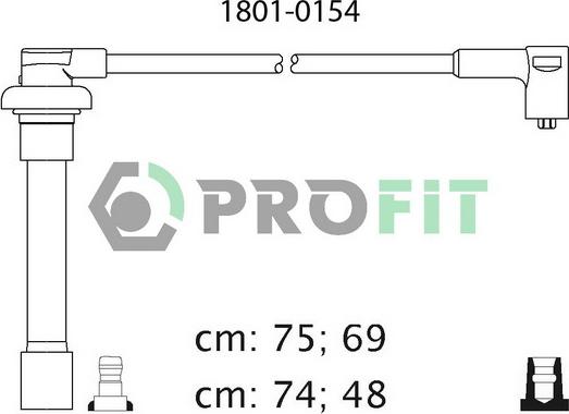 Profit 1801-0154 - Комплект запалителеи кабели vvparts.bg