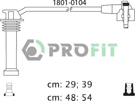 Profit 1801-0104 - Комплект запалителеи кабели vvparts.bg