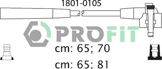 Profit 1801-0105 - Комплект запалителеи кабели vvparts.bg