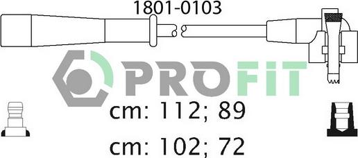 Profit 1801-0103 - Комплект запалителеи кабели vvparts.bg