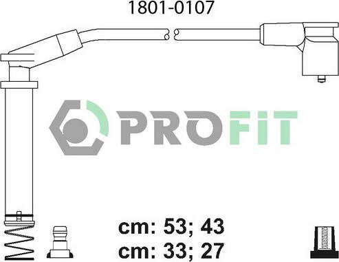 Profit 1801-0107 - Комплект запалителеи кабели vvparts.bg