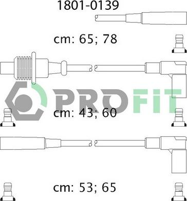 Profit 1801-0139 - Комплект запалителеи кабели vvparts.bg