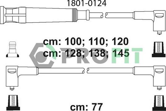 Profit 1801-0124 - Комплект запалителеи кабели vvparts.bg