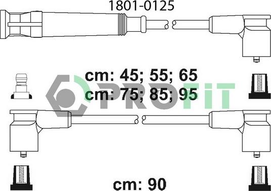 Profit 1801-0125 - Комплект запалителеи кабели vvparts.bg