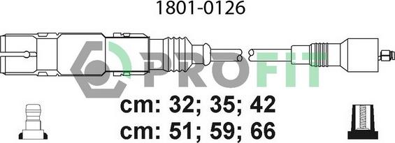 Profit 1801-0126 - Комплект запалителеи кабели vvparts.bg