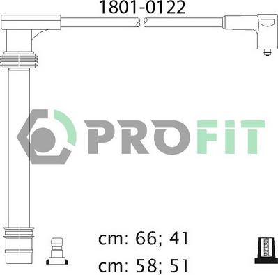Profit 1801-0122 - Комплект запалителеи кабели vvparts.bg