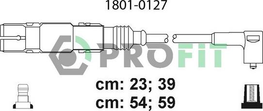 Profit 1801-0127 - Комплект запалителеи кабели vvparts.bg