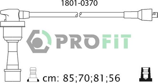 Profit 1801-0370 - Комплект запалителеи кабели vvparts.bg