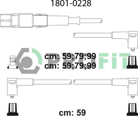 Profit 1801-0228 - Комплект запалителеи кабели vvparts.bg