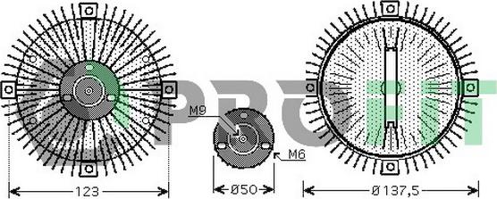 Profit 1720-1013 - Съединител, вентилатор на радиатора vvparts.bg