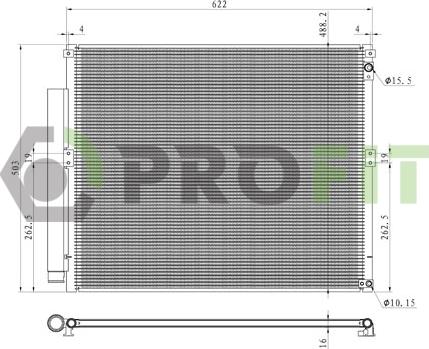 Profit 1770-0400 - Кондензатор, климатизация vvparts.bg