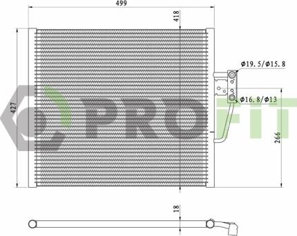 Profit 1770-0062 - Кондензатор, климатизация vvparts.bg