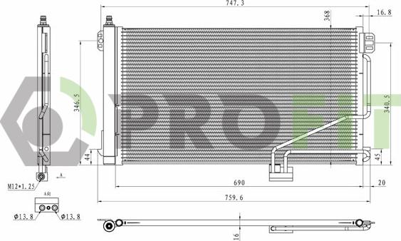 Profit 1770-0301 - Кондензатор, климатизация vvparts.bg