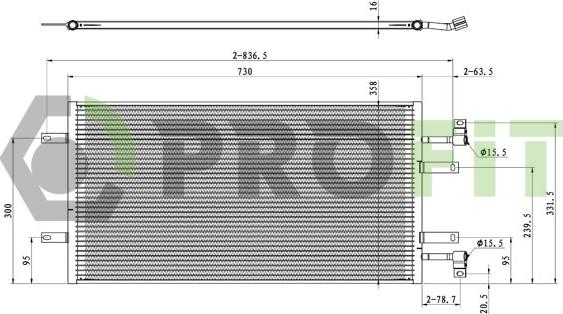 Profit 1770-0384 - Кондензатор, климатизация vvparts.bg