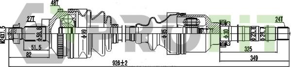 Profit 2730-0141 - Полуоска vvparts.bg