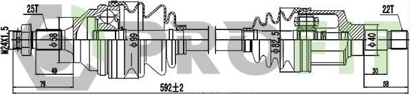 Profit 2730-0132 - Полуоска vvparts.bg