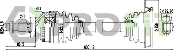 Profit 2730-0865 - Полуоска vvparts.bg