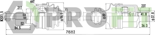 Profit 2730-0787 - Полуоска vvparts.bg